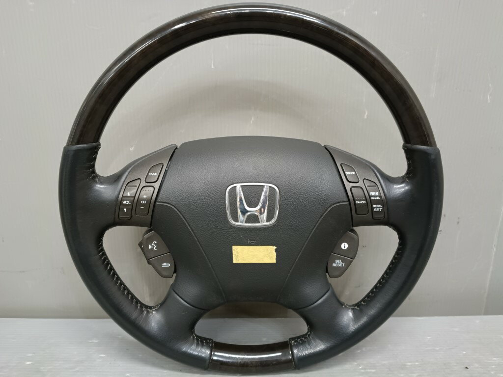 乐天商城 - エリシオン プレステージ SG(RR6) 純正 破損無 動作保証 ステアリングホイール ハンドル ホーンパット スイッチ ウッド レザー コンビ p062269 中古20260425