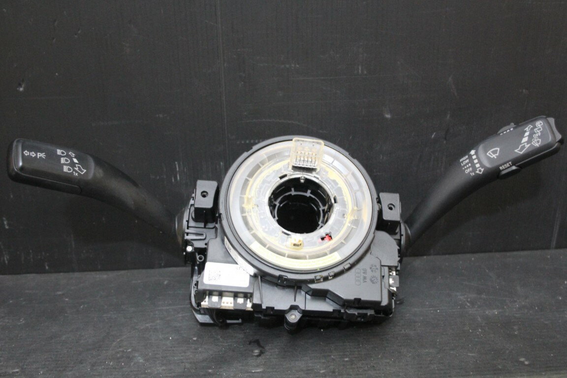 アウディ A4 アバント 右H(8K) 純正 破損無 動作保証 ディマースイッチ コンビネーションスイッチ ワイパースイッチ スパイラルケーブル付 8K0 953 502 BJ 8K0953568F p055018 中古20250513