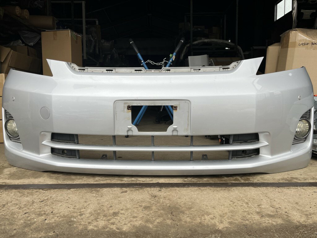 乐天商城 - トヨタ ヴェルファイア 3.5V Lエディション 前期(GGH25) 純正 破損無 フロントバンパー 1F7 Fバンパー シルバーメタリック 52119-58230 p055659 中古20250606