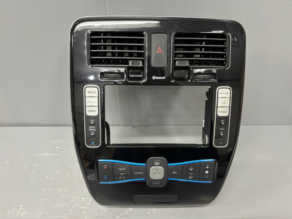 樂天商城 - 日産 リーフ X 中期(AZE0 ZE0) 純正 破損無 動作保証 ナビ オーディオパネル エアコンスイッチ エアコン吹出口 ハザードボタン付 27500 3NH0B p055993 中古20250620