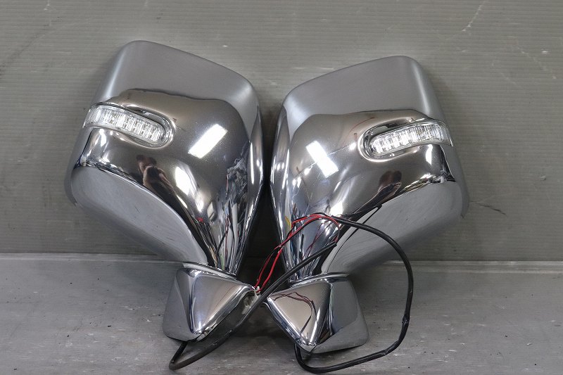 AZワゴン FM-G(MD22S) 純正 破損無 取付OK 動作保証 左右 ドアミラー セット 電格 5P 社外LED ウィンカ..