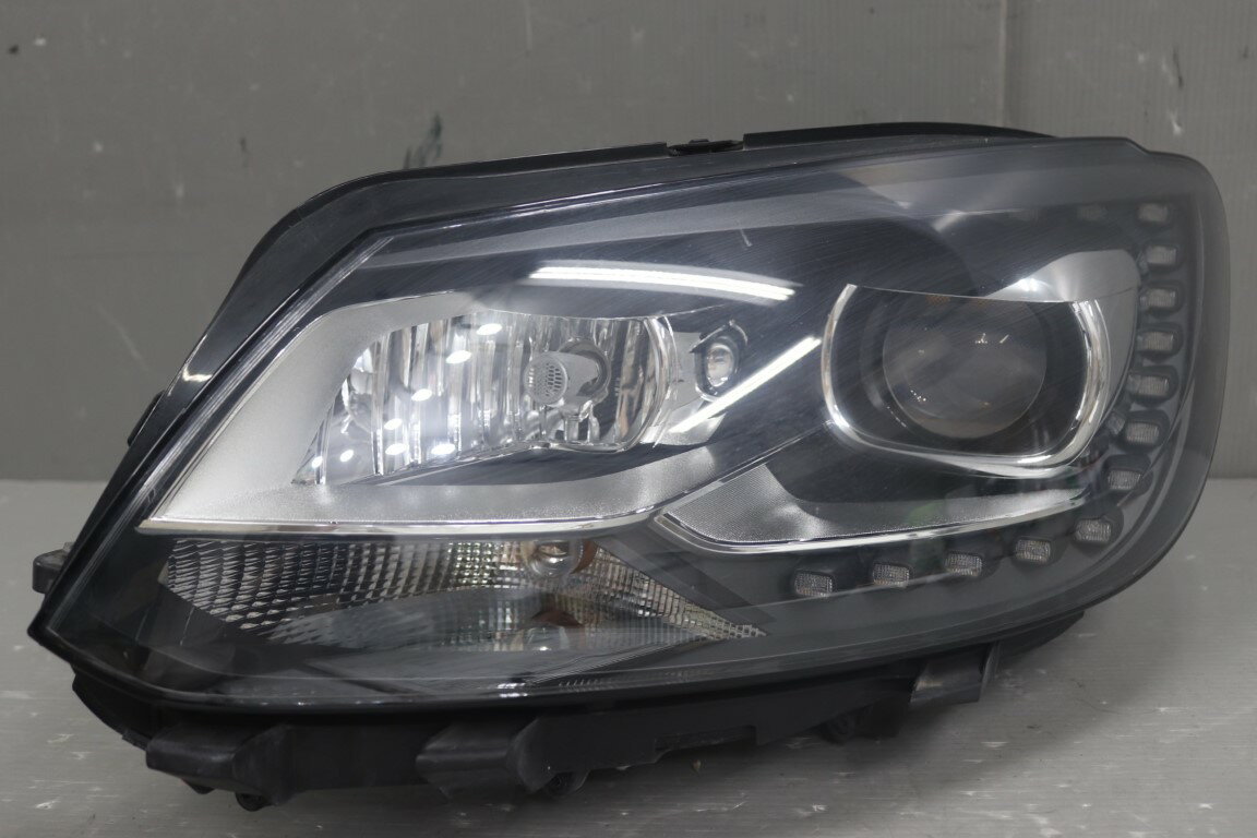 VW ゴルフ トゥーラン TSI ハイライン 右H(1TCAV) 純正 AL 破損無 動作保証 左 HID ヘッドライト バラスト レベ付 キセノン ヘッドランプ 1T2 941 751 E p056255 中古20250630