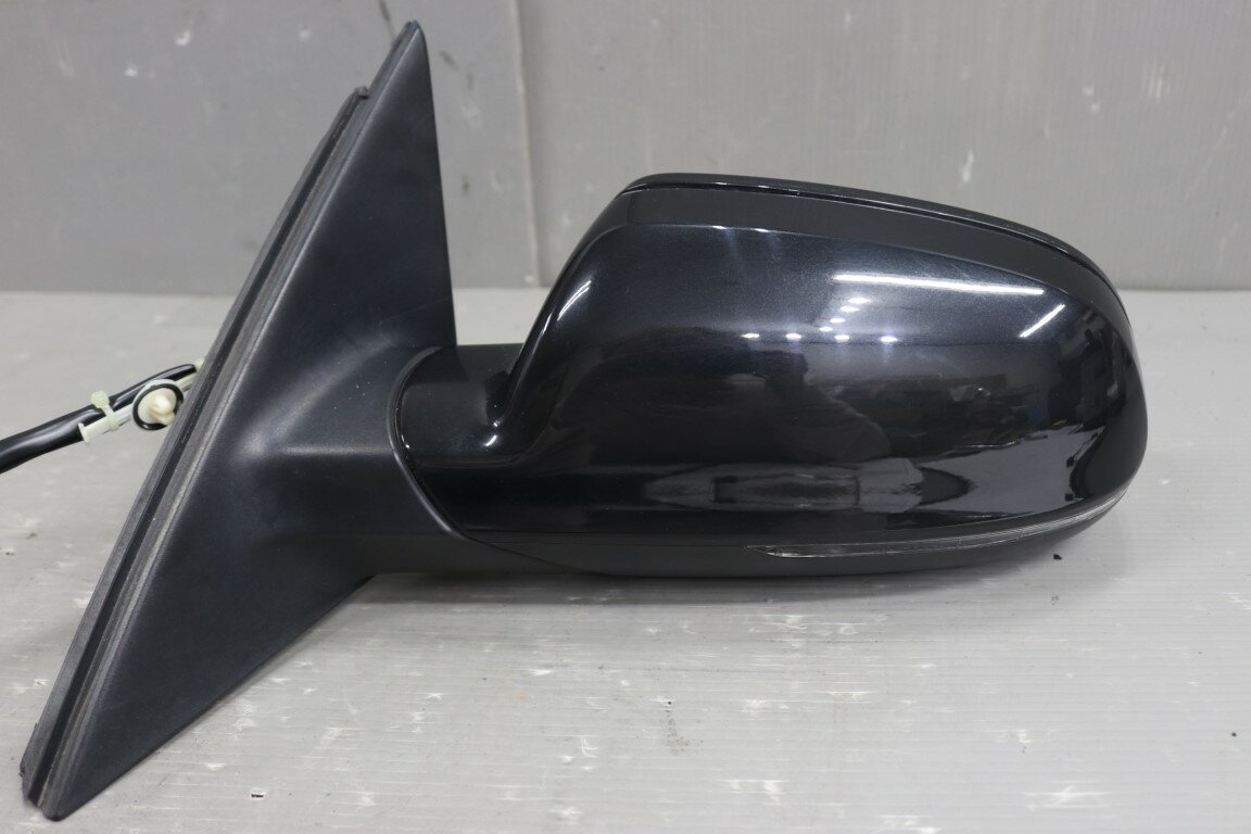 アウディ A4 セダン 1.8T 右H Audi(8KCDH 8K) 純正 破損無 動作保証 左ドアミラー 電格 10P＋2P 10ピン＋2ピン ウィンカー ヒーター付 LZ9Y サイドミラー 98661 p056394 中古20250703