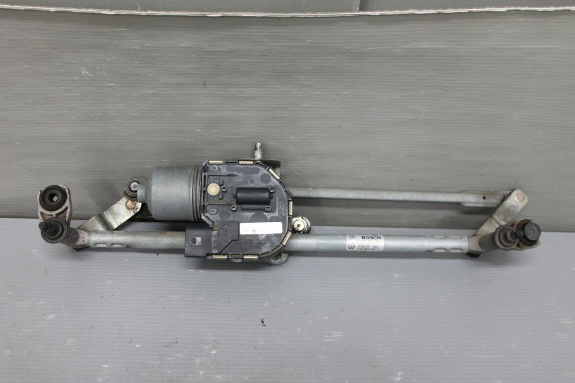 VW ゴルフ(1KCAV 1K) 純正 BOSCH ボッシュ 破損無 動作保証 ワイパーモーター リンク付 1K2955119E p056515 中古20250707