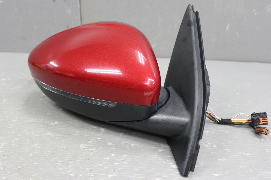 Rakuten - プジョー 308(T9) 純正 破損無 動作保証 右ドアミラー 電格 11P＋2P 11ピン＋2ピン ウィンカー ウェルカムランプ付 レッド系 サイドミラー p056849 中古20250723