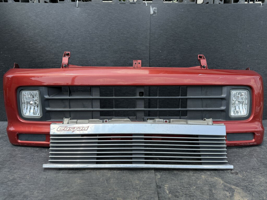 ダイハツ アトレー ワゴン ターボ 前期(S220G) 純正 フロントバンパー Fバンパー グリル ターボ R36 52119-97504 999-03061-K5-020 p057602 中古20250905