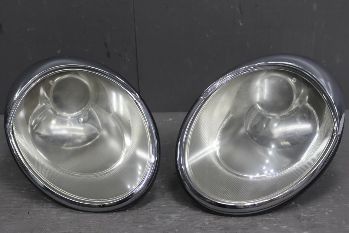 VW ニュービートル(9C) 純正 ぴよぴよ付 ハロゲン ヘッドライト 左右セット ヘッドランプ C2 941 005 E AL ピヨピヨ p058095 中古20250925