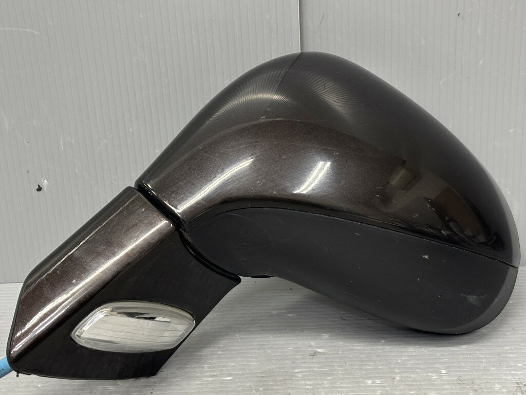 乐天商城 - プジョー 308 SW(T7W5F02) 純正 破損無 動作保証 左 ドアミラー ウインカー付 電格 6P+2P 6ピン+2ピン ブラウン 茶色系 サイドミラー p058156 中古20250926