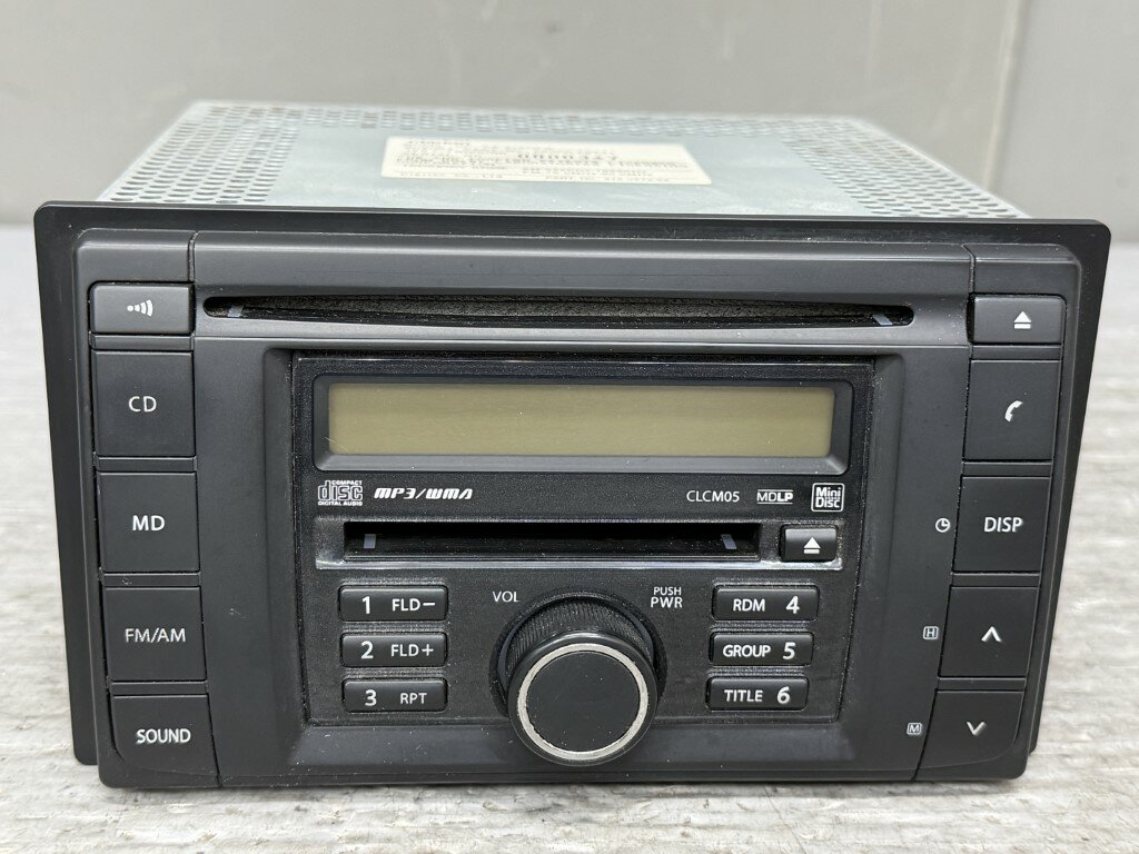 スズキ パレット T ターボ(MK21S ZBTD-A) 純正 PS-4137U-A CD MD プレーヤー オーディオデッキ clarion..