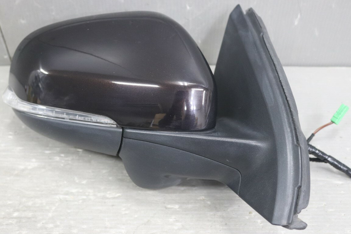 ボルボ V60 T4 右H(FB4164T) 純正 破損無 動作保証 右ドアミラー 電格 14P＋2P 14ピン＋2ピン ウィンカー ウェルカムランプ BLISセンサー付 ブラウン系 サイドミラー p059490 中古20251127