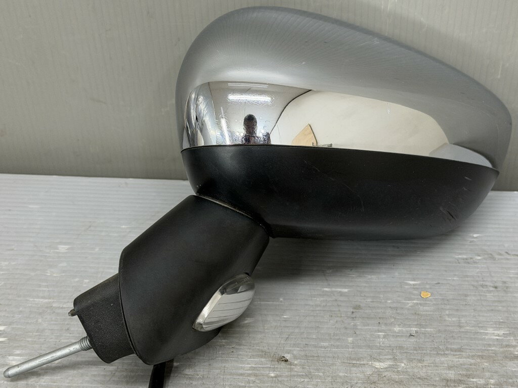 シトロエン C3(A55F01) 純正 左 メッキ ドアミラー ウィンカー 電格 5P+4P サイドミラー 破損無 動作保証 左ミラー Citroen p059519 中古20251128