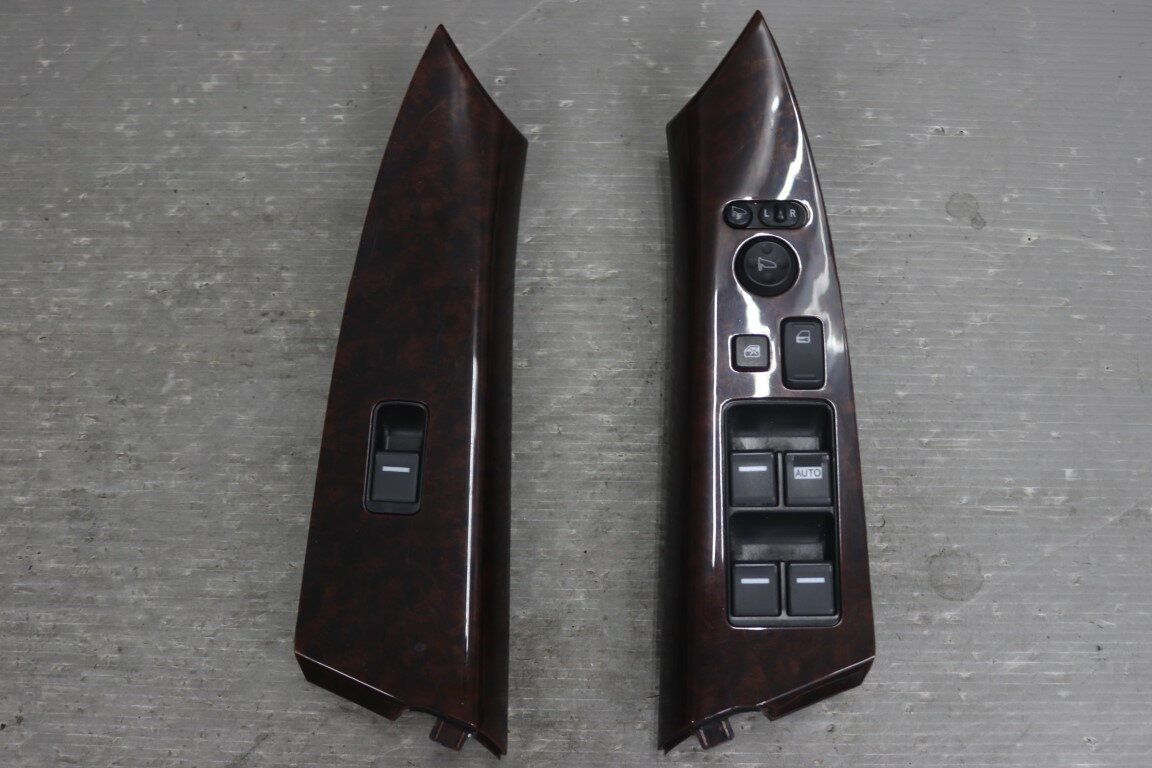 オデッセイ L 後期(RB1) 純正 パワーウィンドウスイッチ ミラースイッチ フロント 左右セット ベゼル付 木目調 ホンダ Honda p059541 中古20251128
