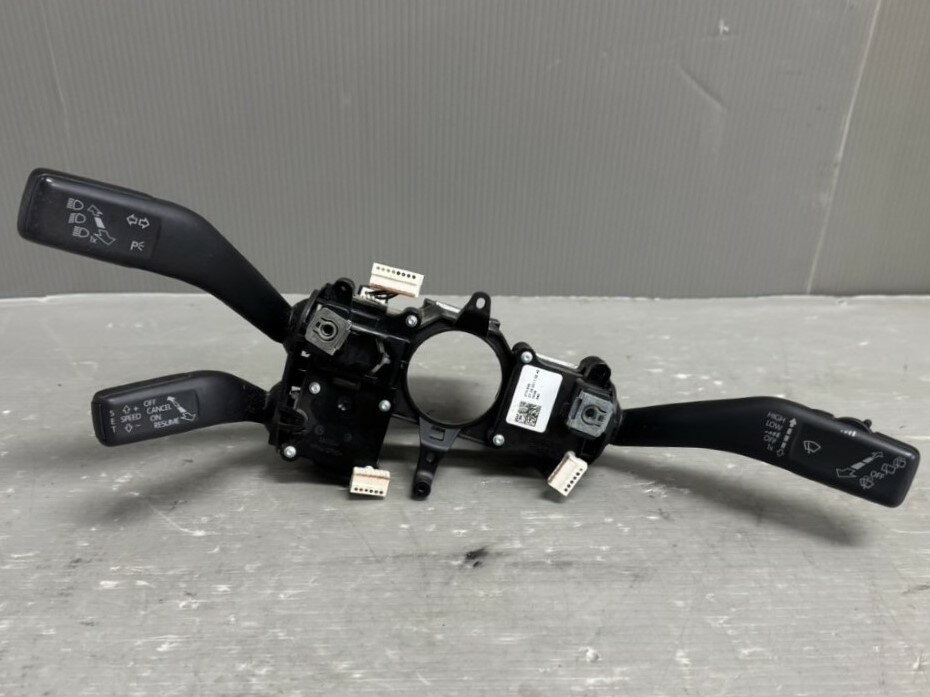 VW シャラン 右H(7NCAV) 純正 破損無 動作保証 ディマースイッチ コンビネーションスイッチ ライトスイッチ 間欠 クルコン p050817 中古20241204