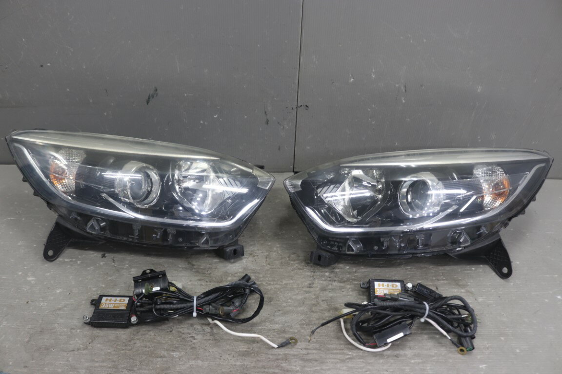 ルノー キャプチャー(2R 2RH5F) 純正 AL 破損無 動作保証 ヘッドライト ハロゲン 左右セット 社外HID付 ヘッドランプ p059706 中古20251206(2.0)