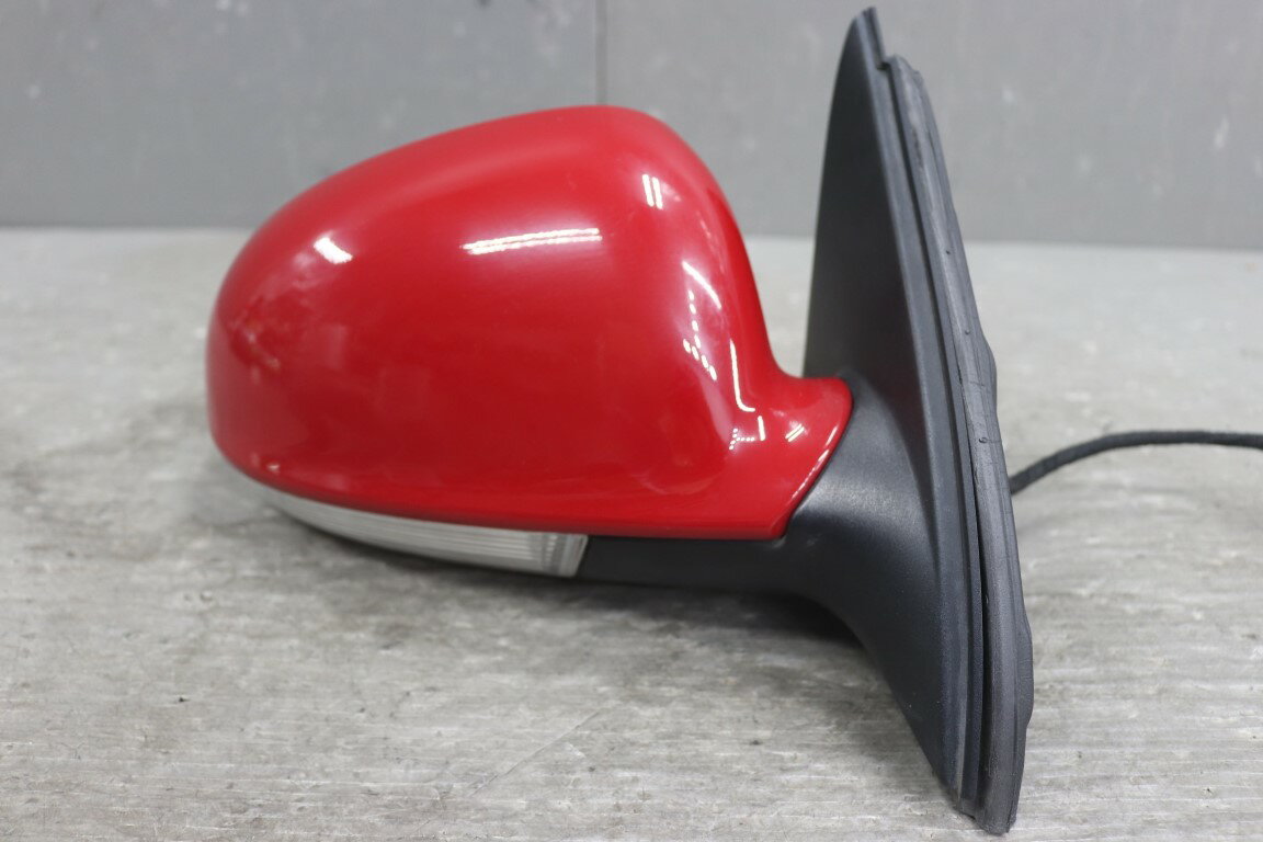 乐天商城 - VW ジェッタ(1KBLG 1K) 純正 破損無 動作保証 右 ドアミラー 電格 9P 9ピン ウィンカー ウェルカムランプ ヒーター付 赤系 レッド系 サイドミラー p059775 中古20251210