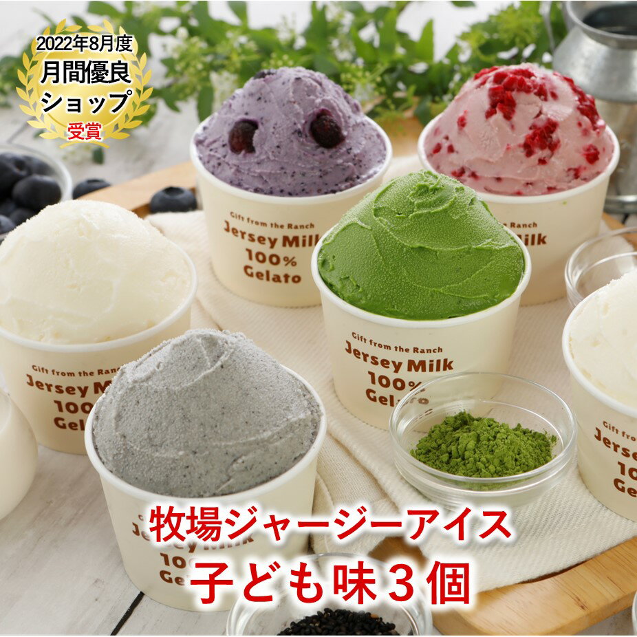 【LINE110円クーポン】【NHK72時間ご紹介】 アイス アイスクリーム 会社 プレゼント ギフト アイス クリーム かわいい 送料無料 業務用 あいすくりーむ カップ ジェラート まきばのジャージー 牧場 お試し 子ども味 3個 セットのサムネイル