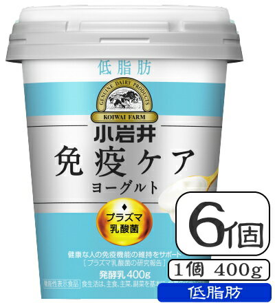 小岩井免疫ケアプラズマ乳酸菌ヨーグルト(低脂肪)容量400g×【6個(1ケース)】)