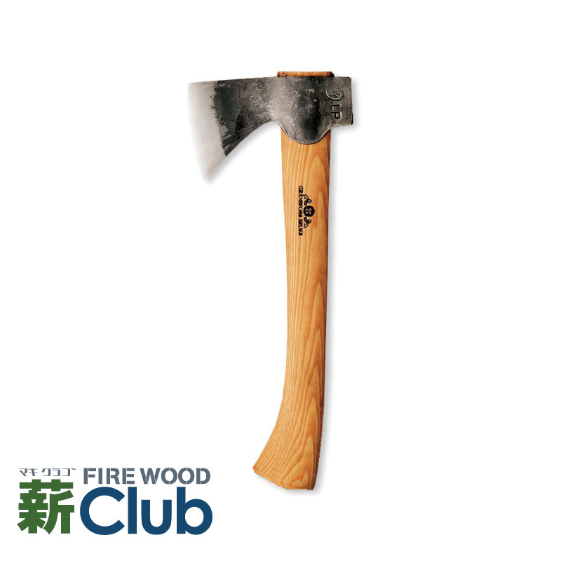 グレンスフォシュ・ブルーク ミニハチェット GB410 スウェーデン鋼の頑強な斧。針葉樹などの焚きつけ作りやアウトドアで重宝します。 アックス