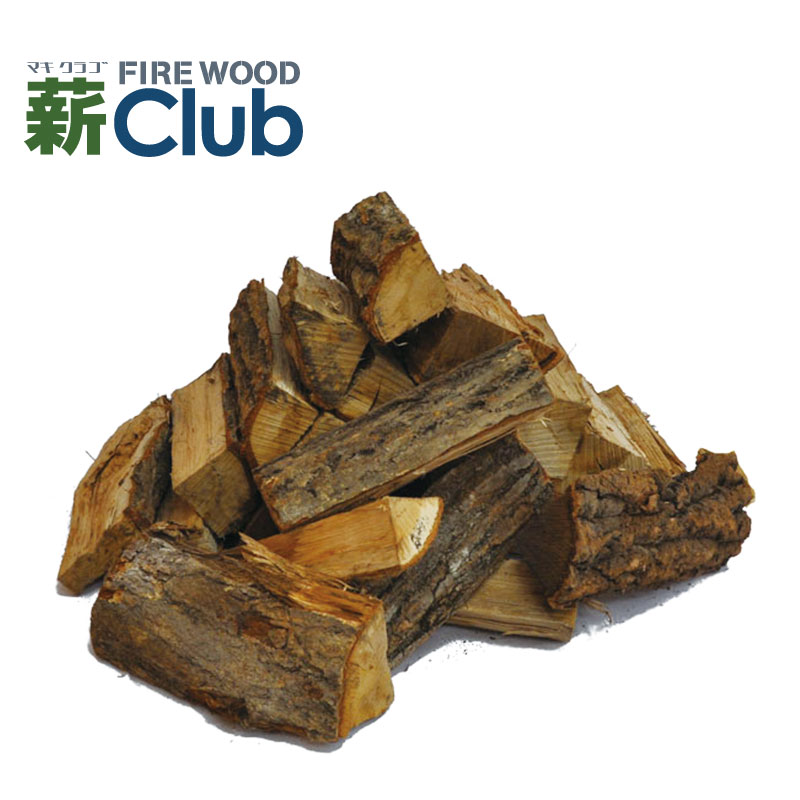 ナラ乾燥薪26cm大中割 箱入 薪クラブ 小型の薪ストーブや焚き火台用に 12ヶ月以上自然乾燥 蒔 まき たきぎ 楢 広葉樹