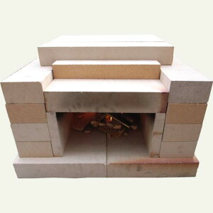 耐火レンガ製家庭用ミニ石窯キット 組み立てかんたん、形を変えてバーベキュー用にも使えます ピザ窯 石釜キット ピザ釜 ピザ窯通販格安セール情報 楽天 通販