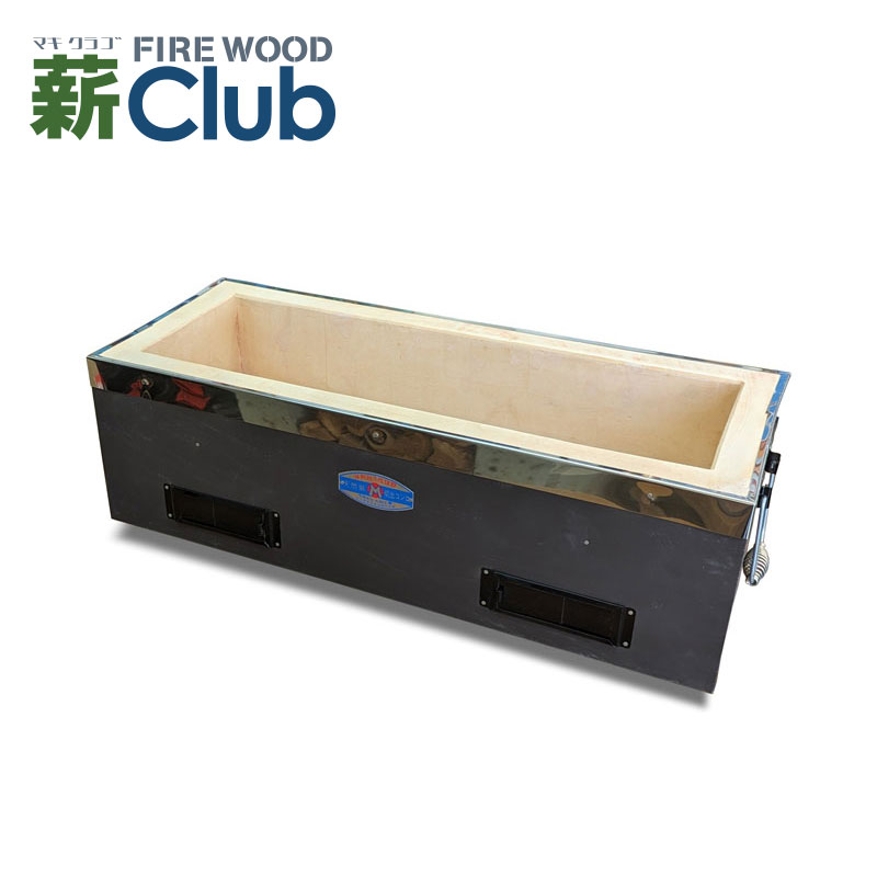 【メーカー在庫確認後手配】【送料無料】丸和工業製　天然珪藻土切り出し　長角七輪60cm 鉄板巻で強度を高めた長方形型の大きな七輪です。大人数対応で取っ手も大きく移動しやすいデザインです。 脇田又次 しちりん ひちりんのサムネイル