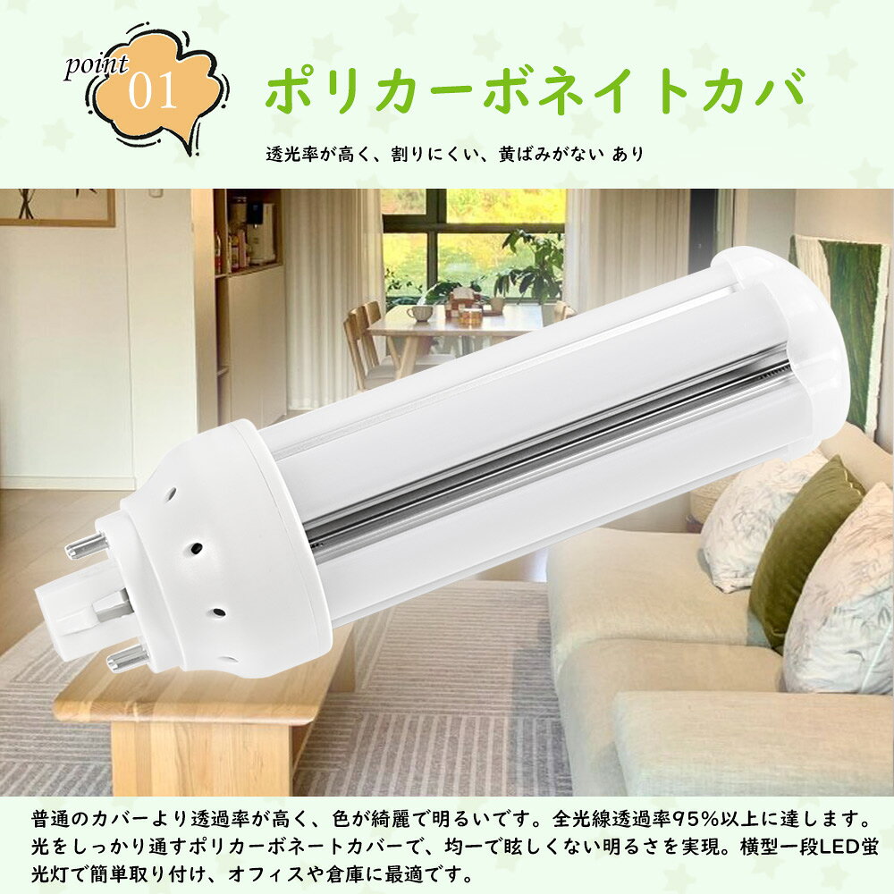 ledツイン蛍光灯 FHT42EX-L FHT42EX-N FHT42EX-D FHT42EX-W LEDランプ LED蛍光灯 GX24Q口金 パラライト3 コンパクト形蛍光灯 コンパクト形蛍光ランプ ツイン蛍光灯 3波長形 天井照明 蛍光管 明るさ3200lm 昼光色 昼白色 白色 電球色 6本束状ブリッジ 代替用 FHT42形 四色選択 [3]