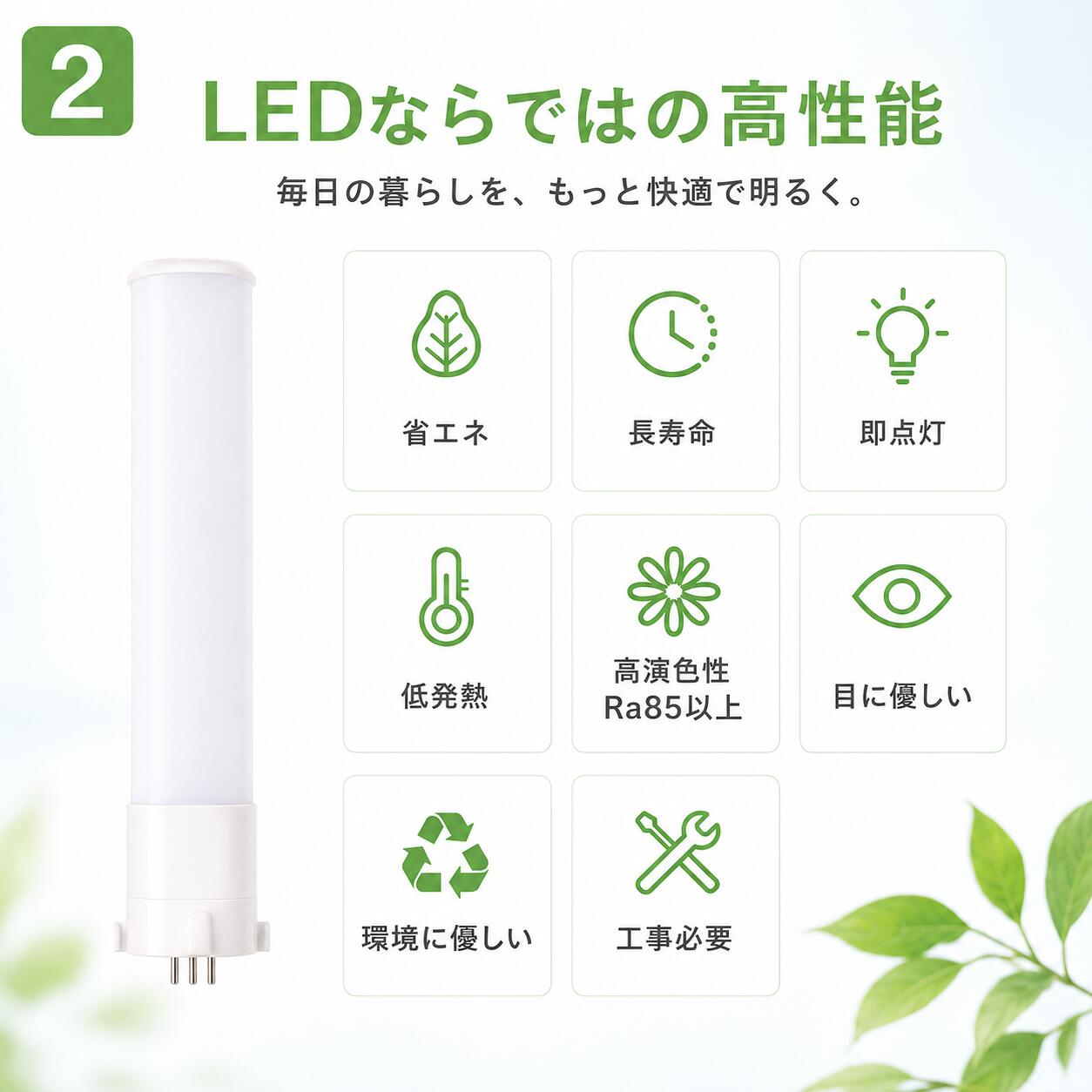 LED蛍光灯 LEDツイン蛍光灯 FHP45形代替用 FHP45W 消費電力25W 5000LM GY10Q兼用口金 FHP45EX FHP45EL FHP45EW FHP45EN LEDツイン蛍光灯 FHP45ed LED蛍光灯 FHP45形代替用 fhp45EXL キッチン照明 fhp45EXW fhp45EXL配線工事必要 ツイン蛍光灯45W 事務所 店舗 makiichi-japan-10002072 牧一ショップ楽天市場店 サンプル画像2