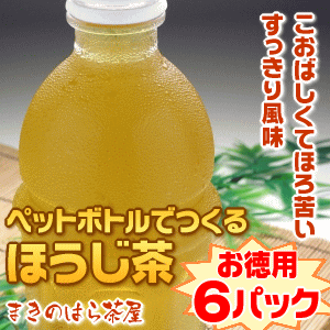 【送料無料】【ほうじ茶】【静岡産】500mlほうじ茶が180本作れる細長〜いティーバッグ「ペットボトルでつくるほうじ茶」500ml用30袋入り×6パックお徳用セット【水出し茶】【水出しほうじ茶】【水出し焙じ茶】