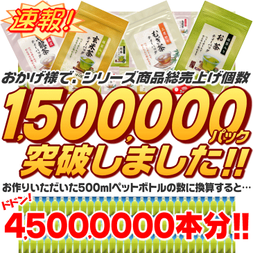 送料無料 500ml水出し茶が最大40本作れる 細長ティーバッグ ペットボトルでつくるお茶 6種類から選べる 水出しお茶 緑茶 日本茶 烏龍茶 ウーロン茶 麦茶 玄米茶 ほうじ茶 はと麦茶 和紅茶 ティーパック パック ポスト投函