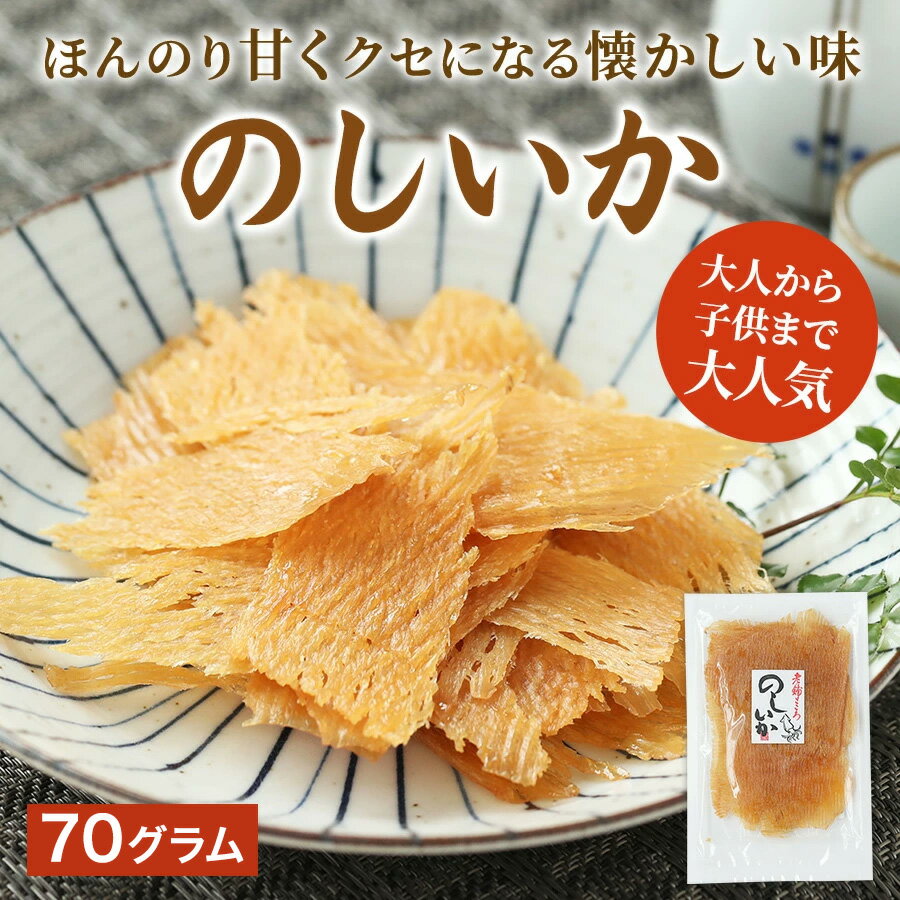 のしいか 70g 珍味 駄菓子 イカ 烏賊 乾物 送料無料 お取り寄せ お試し おつまみ おやつ こども 晩酌 バレンタイン ホワイトデー 雛祭り