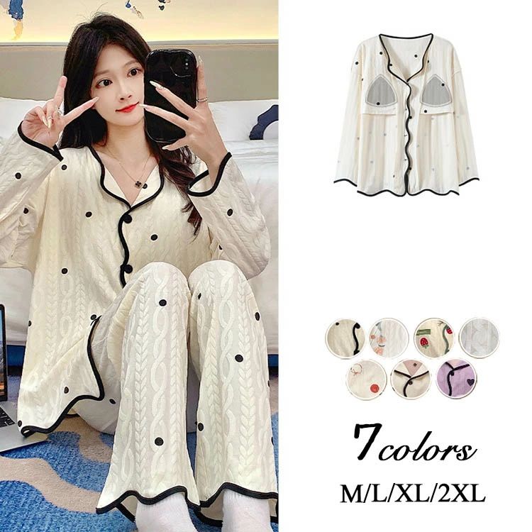 パジャマ レディース ルームウェア 部屋着 花柄 長袖 秋冬 前開き パジャマ上下 レディースパジャマ リラックス ナイトウェア 春秋冬 寝巻き ナイトウェア 女性 大人可愛い ルームウェア 修学旅行 パジャマセットアップ おしゃれ