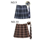 制服 学生制服スカート 3点セット 蝶結び+ネクタイ+スカート35タイプ チェック柄プリーツスカート(スクール.制服) 女子高生スカート レ