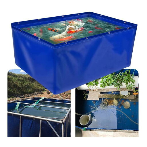 農業 養殖魚 キャンバスプール、 0.45mm キューブ 魚のいる池のライナー 海水魚の場合、 一時的 貯水 貯蔵タンク ガーデンパティオ用 (C 農業 養殖魚 キャンバスプール、 0.45mm キューブ 魚のいる池のライナー 海水魚の場合、 一時的 貯水 貯蔵タンク ガーデンパティオ用 (C