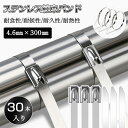 【30本セット】 ステンレス 結束バンド 結束タイ タイラップ ケーブルタイ バンド 4.6mm×300mm インシュロック バンド ホースバンド DIY 屋外 コード まとめる ハンドメイド 配線止め コード クリップ 配線 整理 ガーデニング 自転車 バイク