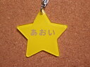 【送料無料 クリックポスト】名入れも無料 お名前 キーホルダー☆ほし【入園・入学・学校で・塾で・持ち物の目印に】