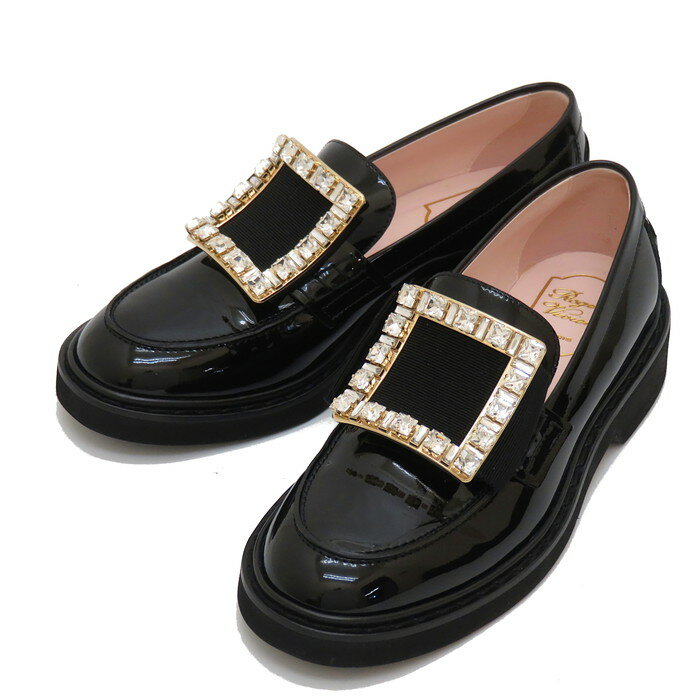 VIV RANGERS STRASS BUC LOAFER/ヴィヴ レンジャー ストラス バックル ローファー RVW54825880D1PB999 【ロジェ・ヴィヴィエ】 ラインストーン ローファー ブラック レディース【中古】【真子質店】【Dxx】のサムネイル