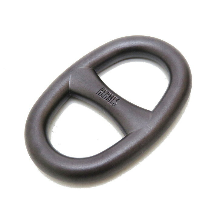 【HERMES/エルメス】 シェーヌダンクル スカーフリング メタル 黒 レディース【中古】【真子質店】【NN】【Kx】のサムネイル