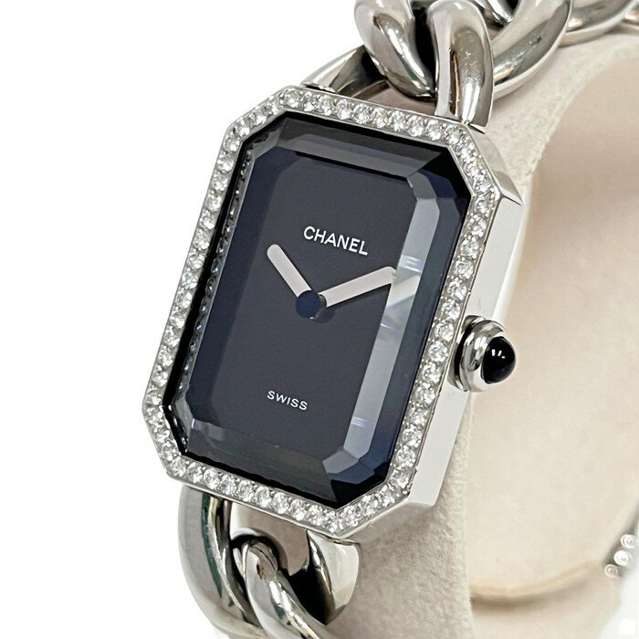 【CHANEL/シャネル】 プルミエールM H0495 ダイヤベゼル 腕時計 ステンレススチール/ダ ...