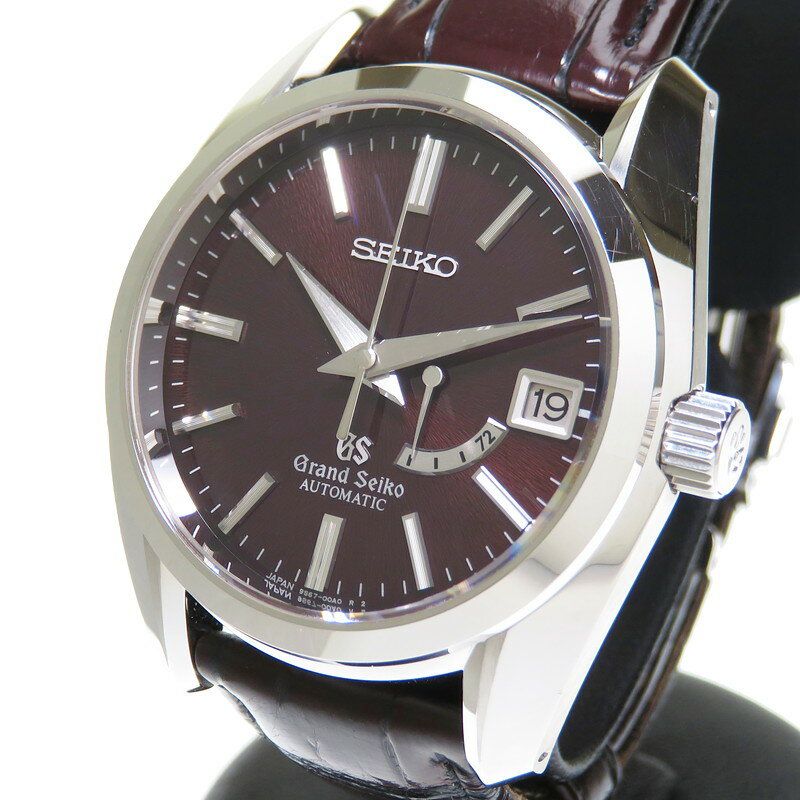 【SEIKO/セイコー】 グランドセイコー 200本限定 SBGL003(9S67-00A0) OH済 腕時計 K18WGホワイトゴールド/レザー 自動巻き/オートマ 茶 メンズ【中古】【真子質店】【BL】【Kxxx】