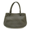 【BOTTEGAVENETA/ボッテガヴェネタ】 イントレチャート ハンドバッグ レザー グレー レディース【中古】【真子質店】【GD】【DIMi】【pdpd】