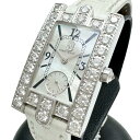 【HARRY WINSTON/ハリーウィンストン】 アヴェニュー ダイヤベゼル24石 310LQW 腕時計 K18WGホワイトゴールド/レザー クオーツ ホワイ...