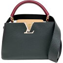 【LOUIS VUITTON/ルイ・ヴィトン】 カプシーヌMM M20704 2WAYバッグ ハンドバッグ ショルダーバッグ/トリヨンレザー ノワール/ブラック/ルビス/ベージュ/ゴールド金具 レディース【中古】【真子質店】【GD】【MaMaMaMa】