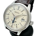 【SEIKO/セイコー】 グランドセイコー メカニカル GMT SBGM003(9S56-00B0) 保証書付き 腕時計 ステンレススチール 自動巻き/オートマ ベージュ文字盤/ブラウン革 メンズ【中古】【真子質店】【GD】【TYSMo】