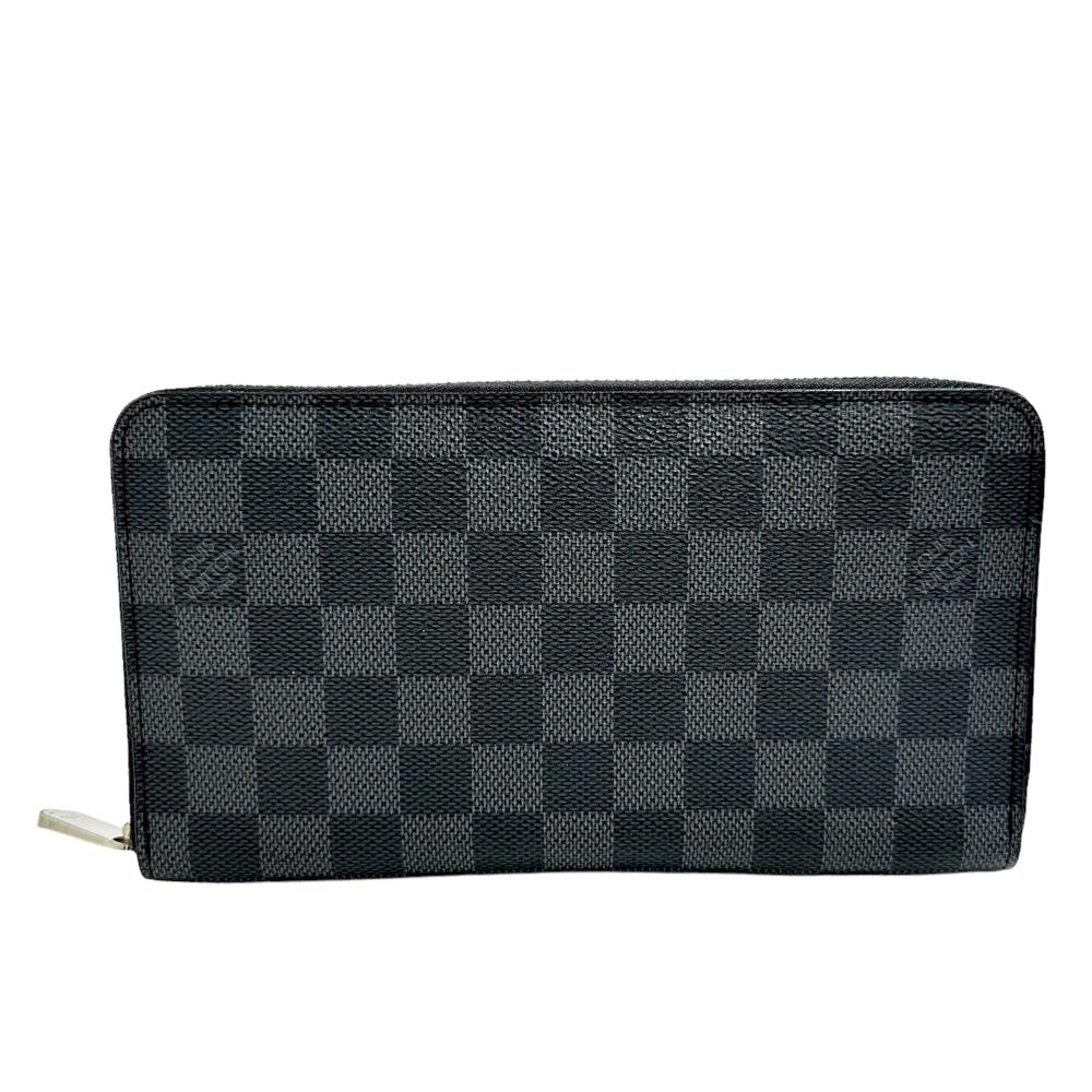 【LOUIS VUITTON/ルイ ヴィトン】 ジッピーオーガナイザー ダミエ N63077 長財布 ダミエグラフィットキャンバス/PVC ブラック メンズ【中古】【真子質店】【GD】【MaKx】