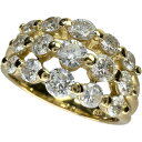 13号 ダイヤモンド 計1.54ct リング・指輪 K18ゴールド 18金 5.8g レディース【中古】【真子質店】【NN】【IIxx】(4)
