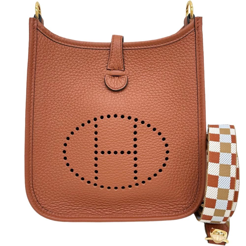 【HERMES/エルメス】 エヴリンTPM アマゾン ショルダーバッグ B刻印(2023年） トリヨンクレマンス キュイーブル（ブラウン） レディース【中古】【真子質店】【BL】【MaSxMo】