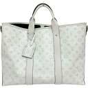【LOUIS VUITTON/ルイ・ヴィトン】 ウィークエンド トートNM タイガラマ M30919 トートバッグ PVC ブロン/ホワイト メンズ【中古】【真...
