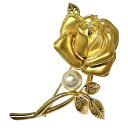 【MIKIMOTO/ミキモト】 グレースケリーコレクション アコヤ真珠 7.0mm ダイヤモンド 0.15ct ブローチ K18ゴールド 18金 20.7g レディース【中古】【真子質店】【NN】【TIIT】