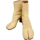 【MARTIN MARGIELA/マルタンマルジェラ】 足袋アンクル ブーツ シープレザー ベージュ レディース【中古】【真子質店】【GD】【MaMox】(4)