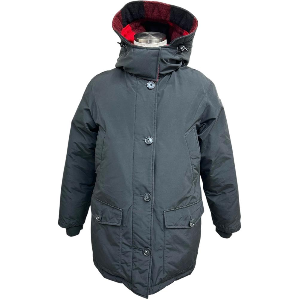 【WOOLRICH/ウールリッチ】 WWCPS2768 リバーシブルパーカー バッファローチェック ダウンジャケット コットン/ナイロン ブラック/レッド メンズ【中古】【真子質店】【Txx】